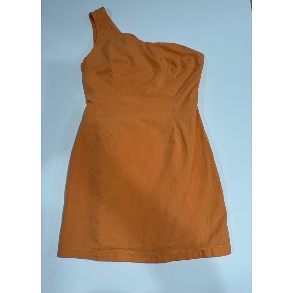 Orange One Shoulder Mini Dress - Homecoming - UTK